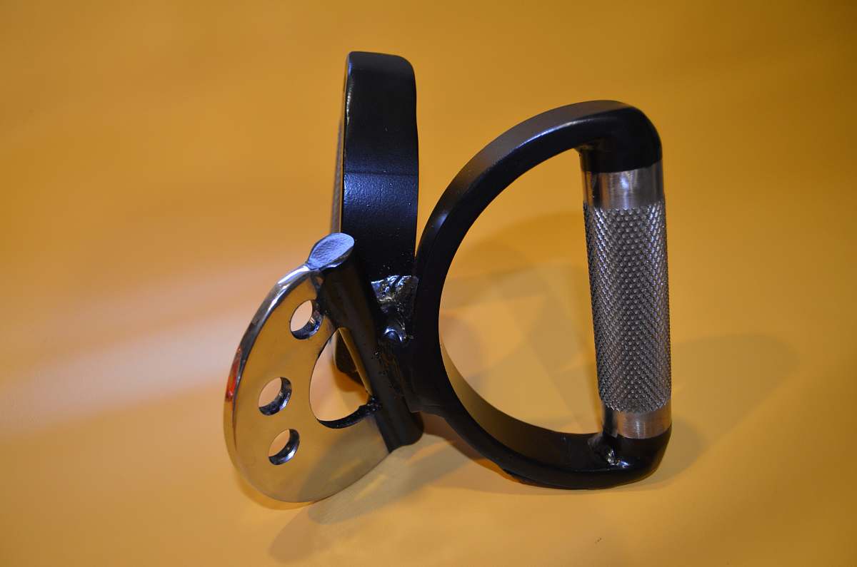 goggles gray and black hand tool on brown surface bronx
